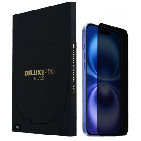 Захисне скло iLera DeLuxe Incognito FullCover Glass для iPhone 16 Plus (iLInDL16Ps)