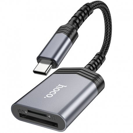 Кардрідер Hoco UA25 Type-C Gray