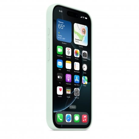 Чохол Apple iPhone 16 Pro Silicone Case with MagSafe Aquamarine (MDG04)