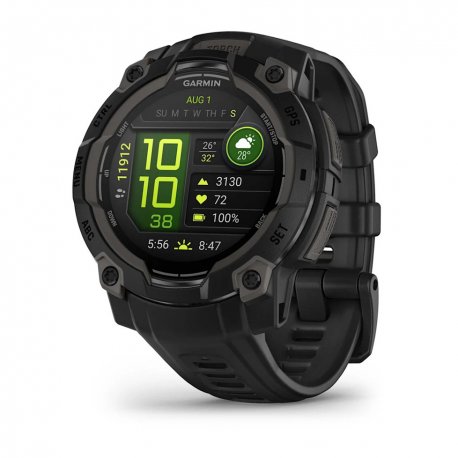 Смарт-часы Garmin Instinct 3 45mm AMOLED Black with Black Band (010-02936-00)