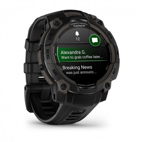 Смарт-годинник Garmin Instinct 3 45mm AMOLED Black with Black Band (010-02936-00)