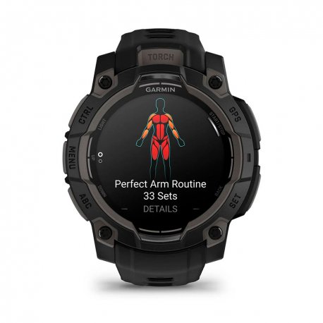 Смарт-годинник Garmin Instinct 3 45mm AMOLED Black with Black Band (010-02936-00)