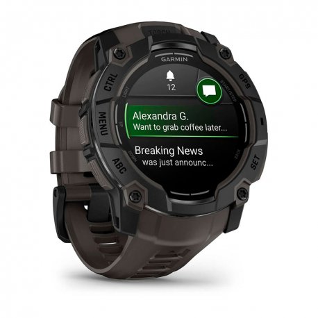 Смарт-часы Garmin Instinct 3 50mm AMOLED Black with Charcoal Band (010-03020-00)