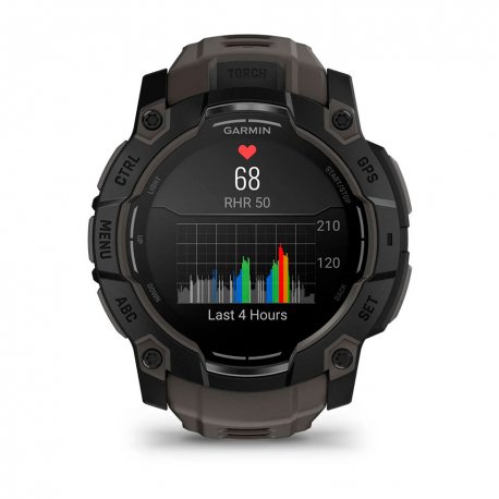 Смарт-часы Garmin Instinct 3 50mm AMOLED Black with Charcoal Band (010-03020-00)