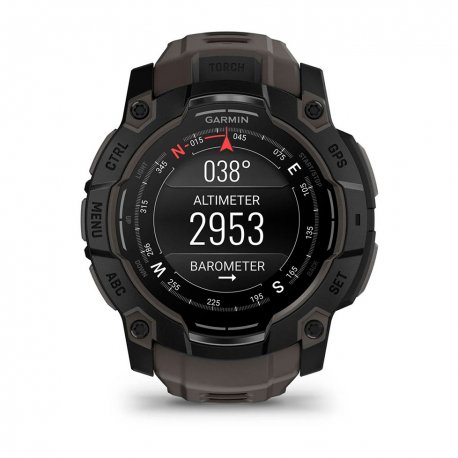 Смарт-часы Garmin Instinct 3 50mm AMOLED Black with Charcoal Band (010-03020-00)