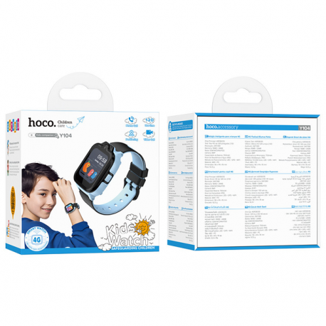Дитячий смарт-годинник Hoco Y104 Children Watch GPS+LTE Blue
