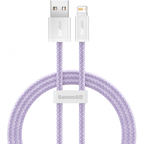 Кабель Baseus Dynamic Series Fast Charging USB to Lightning 2.4A 1m Purple (CALD000405)