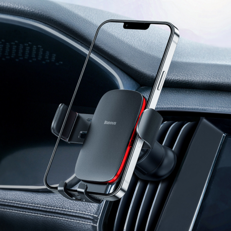 Автодержатель Baseus Metal Age 2 Gravity Car Black/Red (SUJS000001)