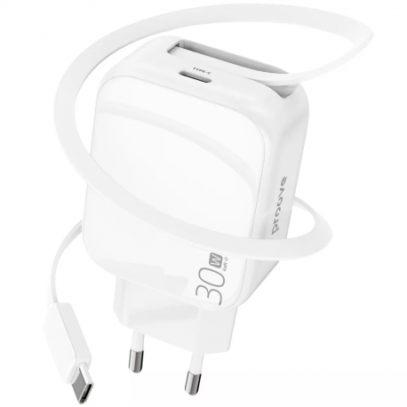 Сетевое зарядное устройство Proove Fixtape GaN 30W (Type-C) White (WCFP30010202)
