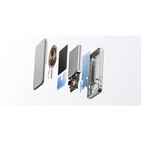 Зовнішній акумулятор EcoFLow RAPID Magnetic Power Bank 5000mAh 30W Silver (EF-RAPID5000-EU)