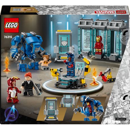 Конструктор LEGO Super Heroes Лаборатория Железного Человека: зал брони (76315)
