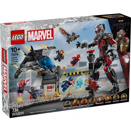 Конструктор LEGO Super Heroes Первый Мститель: Противостояние Приключенческая Битва (76314)