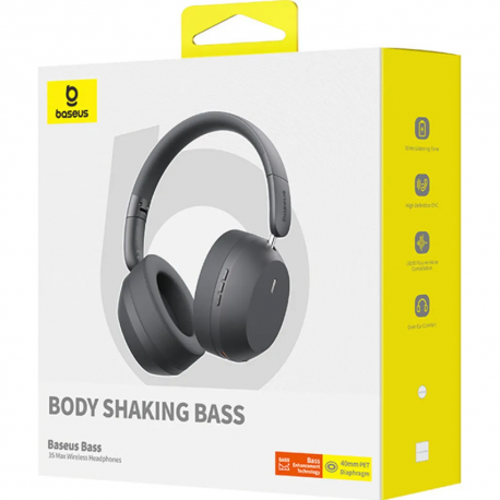 Бездротові навушники Baseus Bass 35 Max Twilight Grey