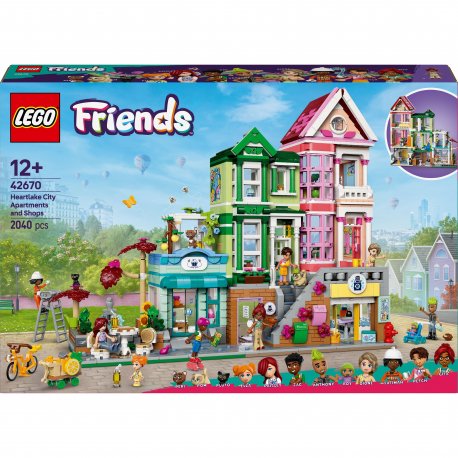 Конструктор LEGO Friends Хартлейк-Сити. Квартиры и магазины (42670)