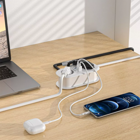 Сетевой фильтр Proove Supercoil (Type-C+2xUSB+2 розетки) 2m White (PSPS25002102)