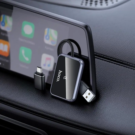 Адаптер Hoco HU1 Way car wireless CarPlay adapter Gray
