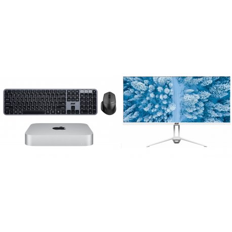 Apple Mac mini M1 8/256Gb+ 2К Монітор 2E 25.7" (D2621W) + Клавіатура з мишою 2E (MK440)
