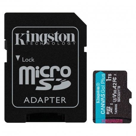 Карта памяти Kingston Canvas Go Plus 1TB C10 UHS-I (R200/W160MB/s) + адаптер SD (SDCG4/1TB)
