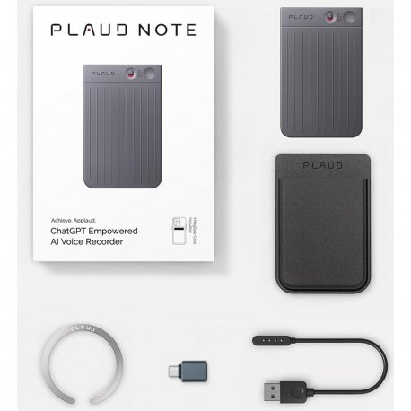 Цифровой диктофон PLAUD Note ChatGPT Empowered AI Voice Recorder Black