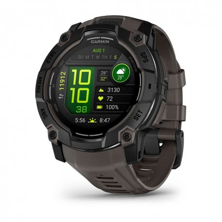 Смарт-часы Garmin Instinct 3 50mm AMOLED Black with Charcoal Band (010-03020-00) EU
