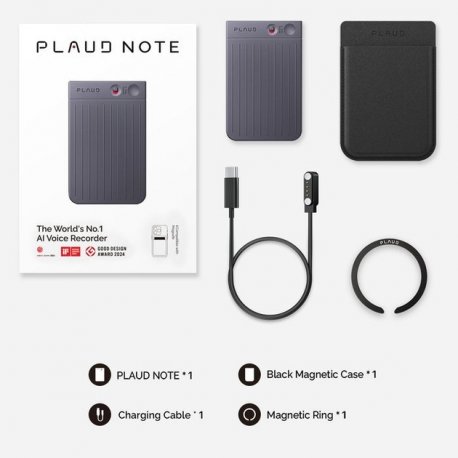 Цифровой диктофон PLAUD.AI Note ChatGPT Empowered AI Voice Recorder Silver