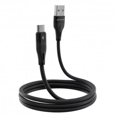 Кабель Proove Soft Silicone Type-C 2.4A (1m) Black (CCSO20001201)