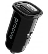 Автомобільний зарядний пристрій Proove Flash 30W (Type-C + USB) Black (CCFL30111201)