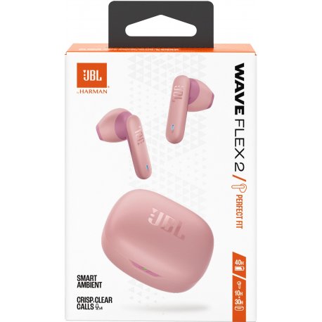 Бездротові навушники JBL Wave Flex 2 Pink (JBLWFLEX2PIK)