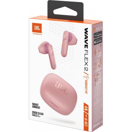 Бездротові навушники JBL Wave Flex 2 Pink (JBLWFLEX2PIK)