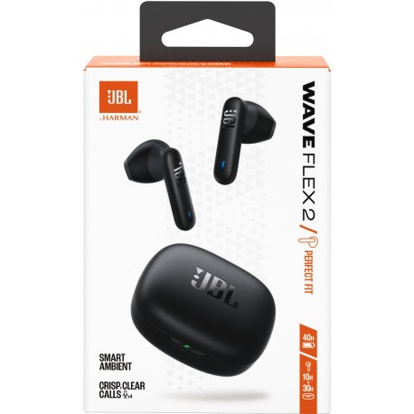 Бездротові навушники JBL Wave Flex 2 Black (JBLWFLEX2BLK)