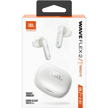 Беспроводные наушники JBL Wave Flex 2 White (JBLWFLEX2WHT)