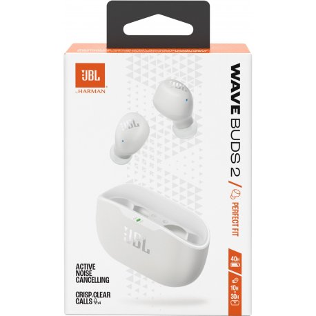 Бездротові навушники JBL Wave Buds 2 White (JBLWBUDS2WHT)