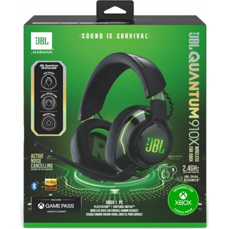 Гарнітура бездротова JBL Quantum 910X Wireless for Xbox (JBLQ910XWLBLKGRN)
