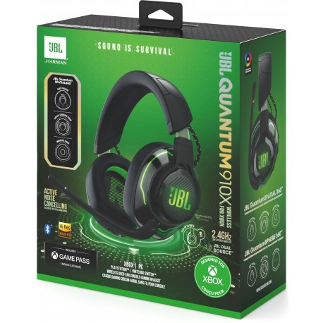 Гарнітура бездротова JBL Quantum 910X Wireless for Xbox (JBLQ910XWLBLKGRN)