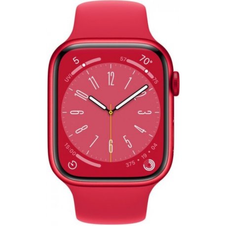 Apple Watch Series 8 45mm (GPS+LTE) (Product)Red Aluminum Case with (Product)Red Sport Band - Size S/M (MNVR3) Open Box