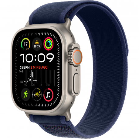 Б/у Apple Watch Ultra 2 (2024) 49mm (GPS+LTE) Natural Titanium Case with Blue Trail Loop – M/L (MX4L3) (Как новый)