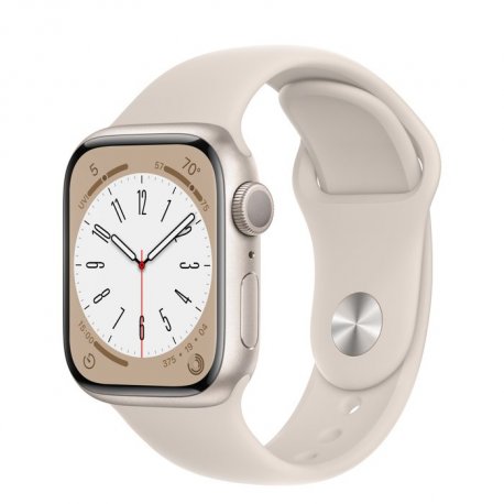 Б/в Apple Watch Series 8 41mm (GPS) Starlight Aluminum Case w. Starlight Sport Band (Як новий)