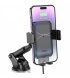 Автодержатель Hoco HW9 Qi 15W Gray