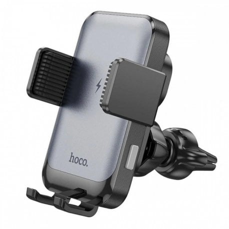 Автодержатель Hoco HW9 Qi 15W Gray