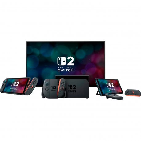 Игровая консоль Nintendo Switch 2 Black Mario Kart World Bundle (0045496321529)