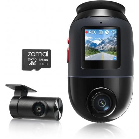 Видеорегистратор 70mai Dash Cam X800-2 Omni 128GB + RC14 Rear Camera Set Black