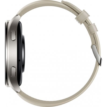 Умные часы Xiaomi Watch 2 Titan Gray Case White Leather Strap (BHR9306GL)