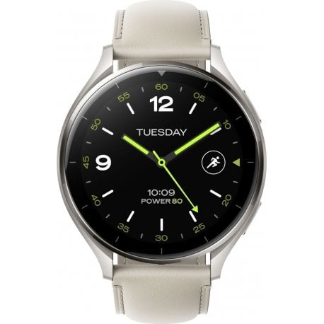 Смарт-годинник Xiaomi Watch 2 Titan Gray Case White Leather Strap (BHR9306GL)