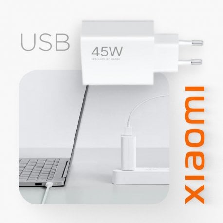 Мережевий зарядний пристрій Xiaomi 45W Turbo Charging (Type-A) White (BHR07SLEU)