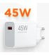 Мережевий зарядний пристрій Xiaomi 45W Turbo Charging (Type-A) White (BHR07SLEU)