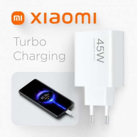 Мережевий зарядний пристрій Xiaomi 45W Turbo Charging (Type-A) White (BHR07SLEU)
