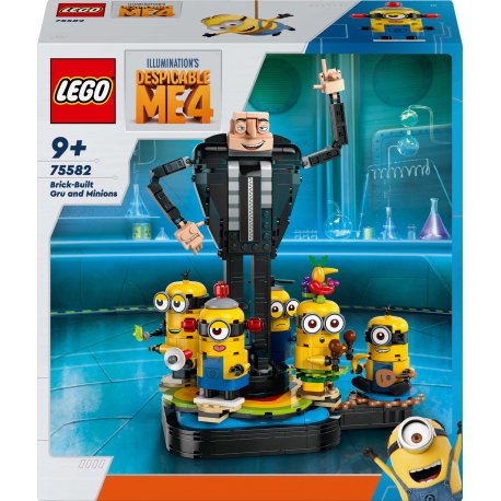 Конструктор LEGO Despicable Me 4 Гру и Миньоны из кубиков (75582)