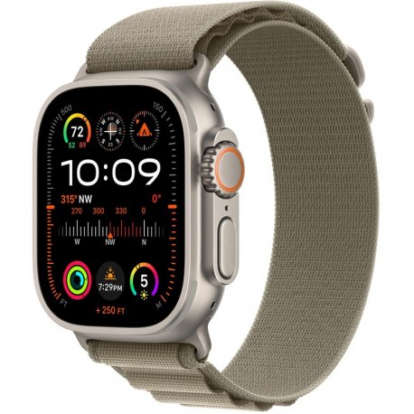Б/в Apple Watch Ultra 2 49mm (GPS+LTE) Titanium Case with Olive Alpine Loop - Medium (Як новий)
