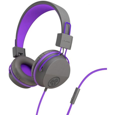 Наушники JLab JBuddies Studio Kids Graphite/Violet (IEUHJKSTUDIORGRYPRP6)