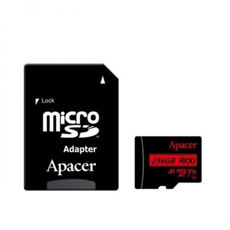 Карта памяти Apacer 256GB Class 10 V10 A1 (AP256GMCSX10UB-R)